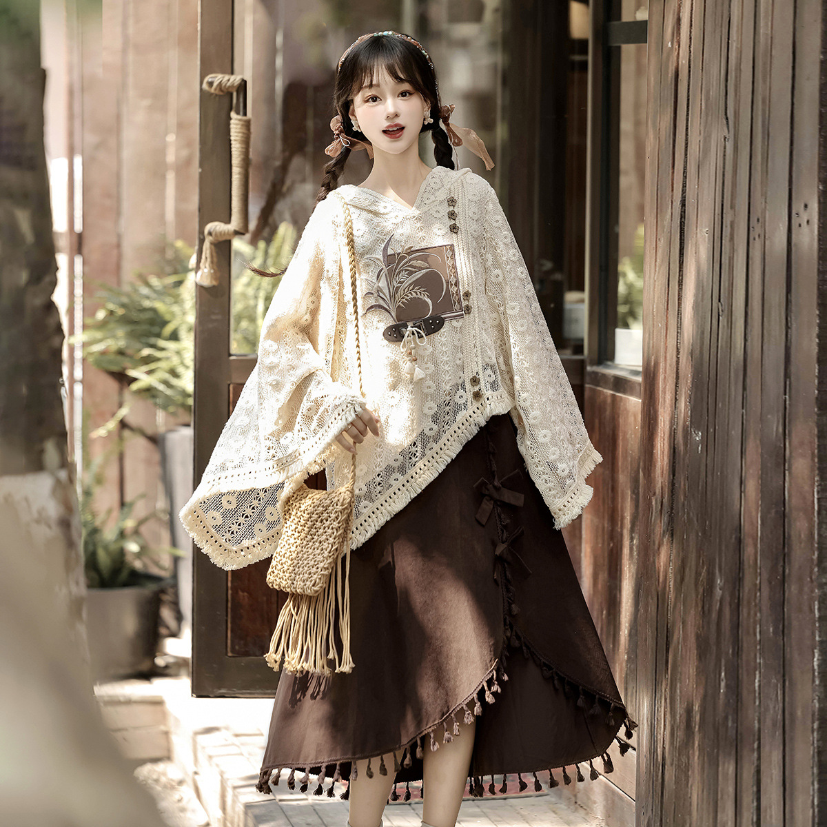 设计师的礼物原创穗丰汉服女新中式国风春秋汉元素日常流浪风套装