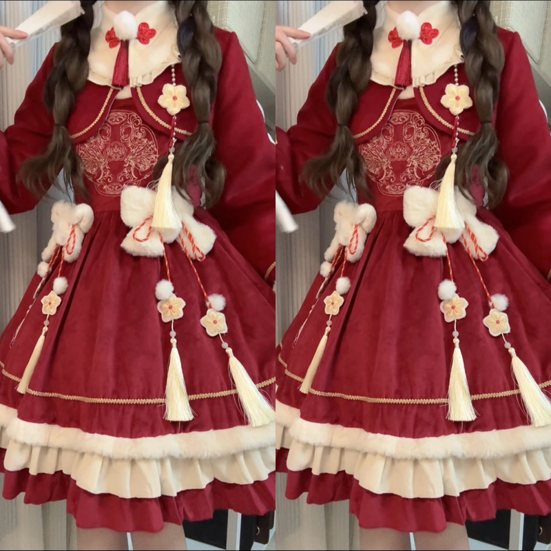 新年战袍中华风日常可爱Lolita