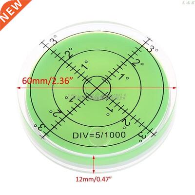 Large Spirit Bubble Level Degree Mark Surface Circular Measu
