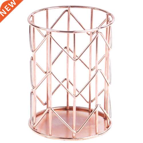 10.5 x 8cm 1pc Rose Gold Home Desk Stationery Decor Pen Penc