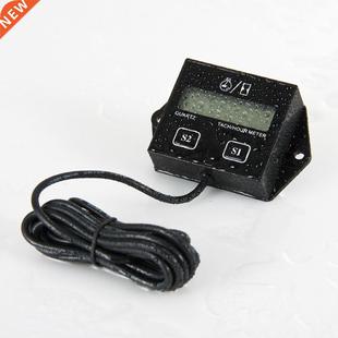 Engine Tach Hour Meter Tachometer Gauge Inductive Display Fo
