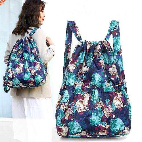 2022 Fashion Vintage Drawstring Backpacks Women Large Capaci