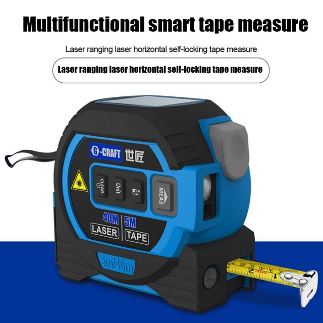 3 in 1 Tape Measure 40/60m Rangefinder LCD Digital Real-Time