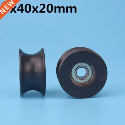 1Pcs 8x40x20 mm U groove Nylon Plastic Wheel With Bearings N