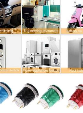 1PCS 2 Pins 12mm Momentary Push Button Switch Colored Switch