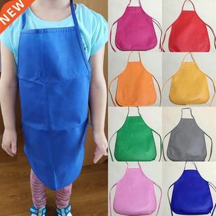 Unisex Colorful Children Aprons Waterproof Non-Woven Fabric