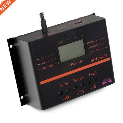 80A PWM Panel Charge Controller 960W/1920W + Extension Cable
