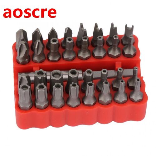 33 in 1 Hollow Screwdriver Bit Kit Hex Cross Star Screw Bits