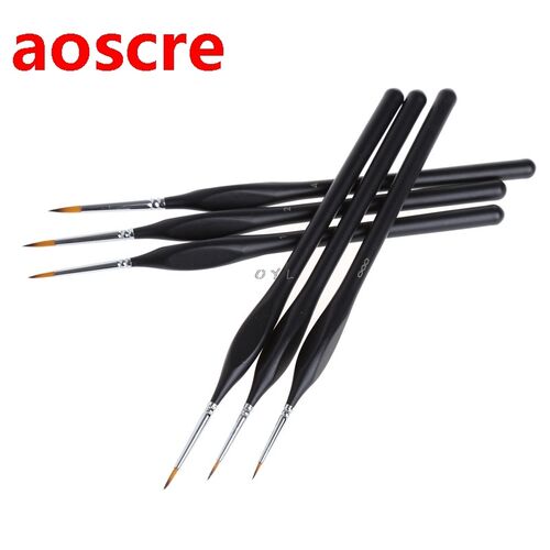 6X Detail Paint Brush Set for Miniature Watercolor Acrylic O