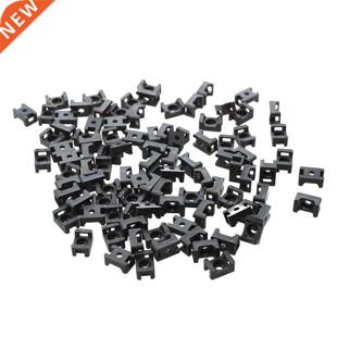 Black 4.5mm Width Cable Tie Base Saddle Type Mount Wire Hold