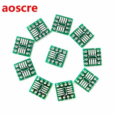 10 Pcs SOP8 SSOP8 TSSOP8 to DIP8 Adapter Converter PCB Board