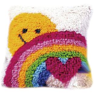 DIY Cushion Cpet Mat Latch Hook Rug Kits Cover Embroidery