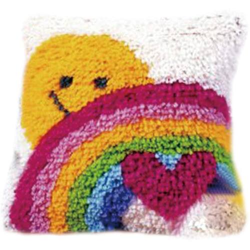 DIY Cushion Cpet Mat Latch Hook Rug Kits Cover Embroidery
