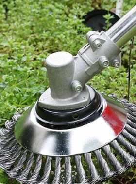 Steel Wire Wheel Garden Weed Brush Lawn Mower Grass Eater Tr