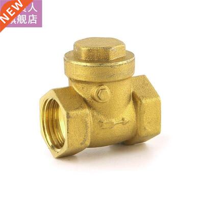 Golden horizontal check valve Brass non return valve 1/2&quo