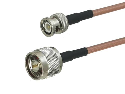 1Pcs RG142 N Male Plug to BNC Male plug Connector RF Coaxial