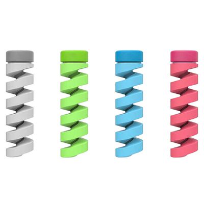 4 Pcs/lot Cable Protector Winder Data Line Case Rope Sleeves