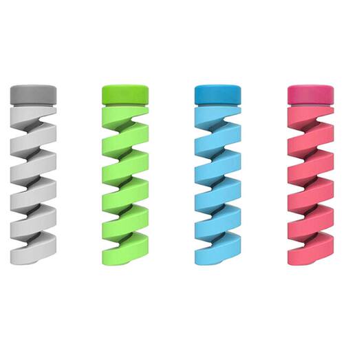 4 Pcs/lot Cable Protector Winder Data Line Case Rope Sleeves