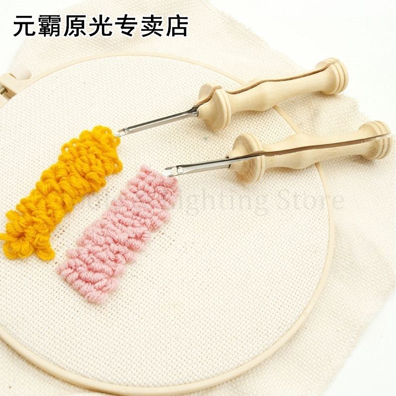 Knitting Embroidery Punch Threader Needle Pen Side Slit Sewi