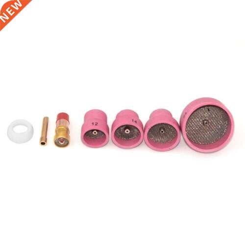 6pcs TIG Weldings Torch Nozzle Rings Cover Gases Lens Glass