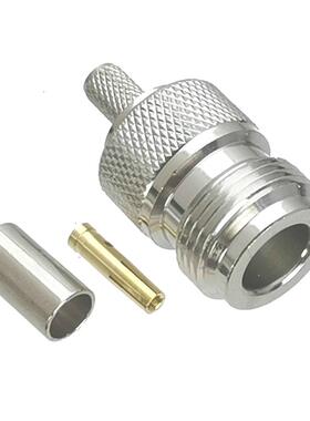 1Pcs Connector N Fale Jack Crimp RG58 RG142 LMR195 RG400 C