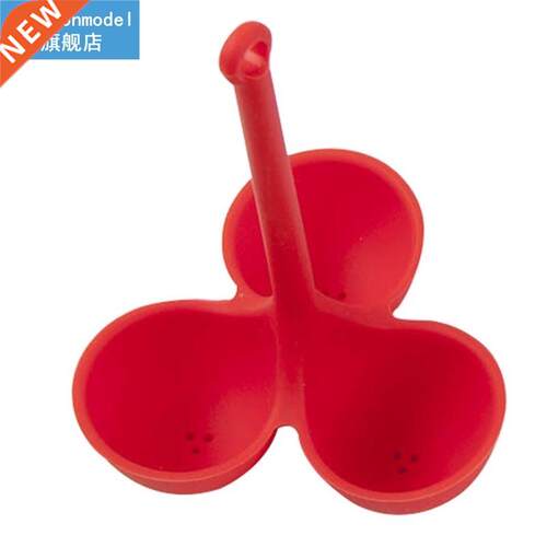1pc Egg Poacher Silicone 3-Grid Portable Egg Steamer Kitchen
