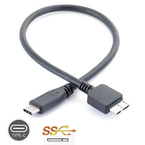 30cm USB 3.1 Type C to Mircro B HDD Data Cable USB-C USB Typ