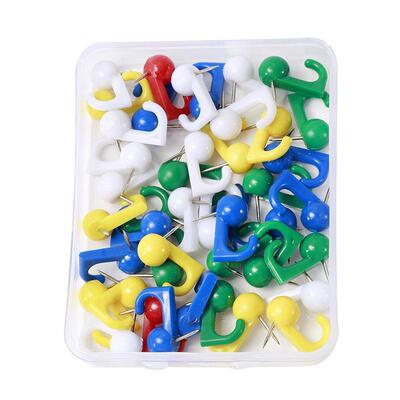 50/100PCS Color Position Pins Pushpin Hook Nail Positioning