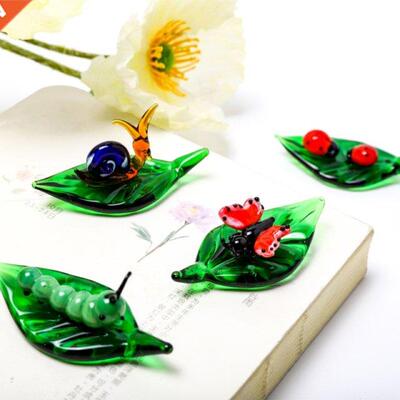 Mini Insect Ornment Green Lef Butterfly Snil Miniture Fi