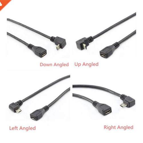 Micro USB 2.0 5Pin Male to Female to Extension connector Ada