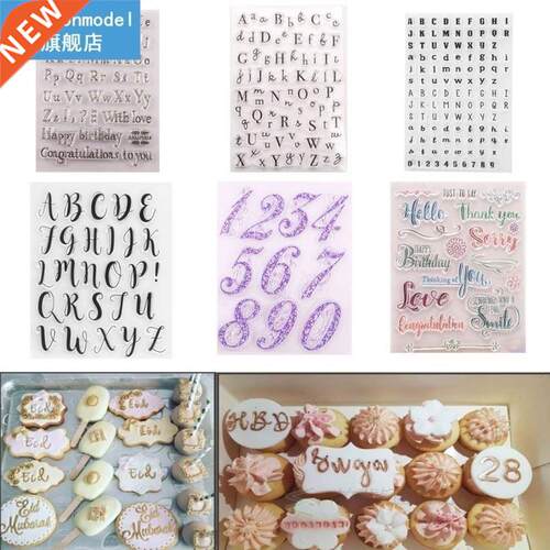 Cake Decorating Tools Alphabet Fondant Cake Stamp Silicone M