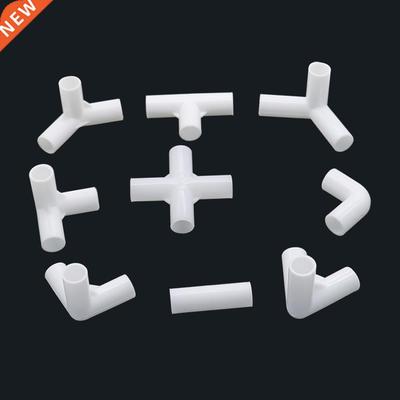 5Pcs Inner Diameter 12mm Straight Elbow 4-Way Tee Connector