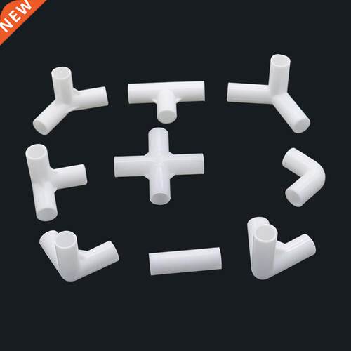 5Pcs Inner Diameter 12mm Straight Elbow 4-Way Tee Connector
