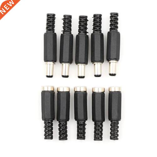 DC Power Connectors Pin Female Plug Jack + Male Plug Jack So