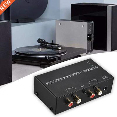 Phono Preamp Stereo Low Noise Turntable Portable With Level