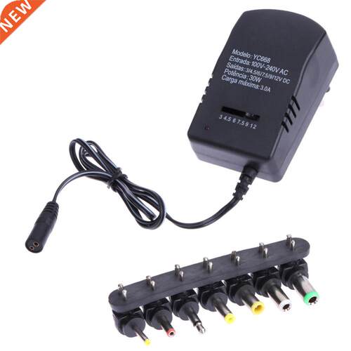 30W AC Wall EU Plug in Power Adapter 3V 4.5V 5V 6V 7.5V 9V 1