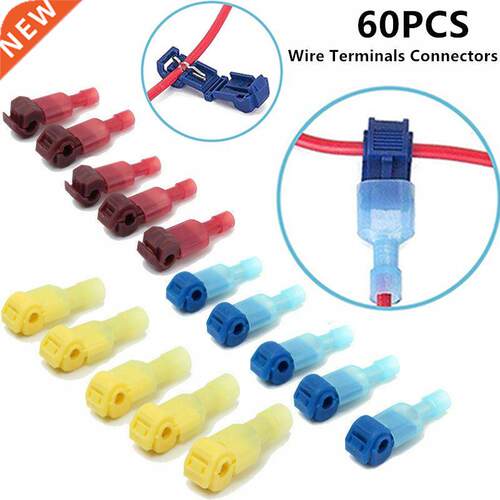 60Pcs(0set) Quick Electrical Cable Connectors Snap Splice L