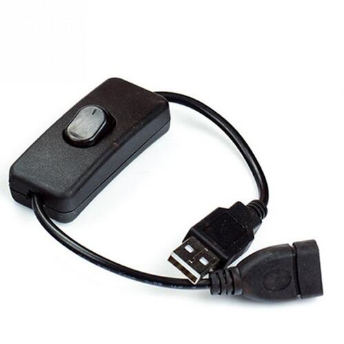 USB Cable With Switch ON/OFF Cable Male To Female Extension