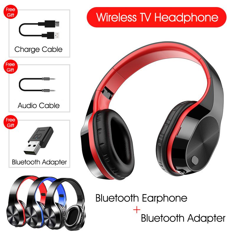 Bluetooth 5.0 TV Headset HiFi bluetooth Headphone 9D Stereo