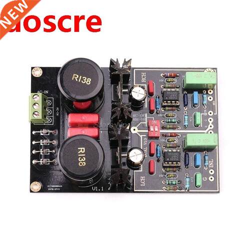 Dual Phono Turntable Preamplifier With Selectable MM/MC Modu