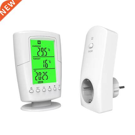 Wireless Programmable Thermostat Socket Controller Heating &