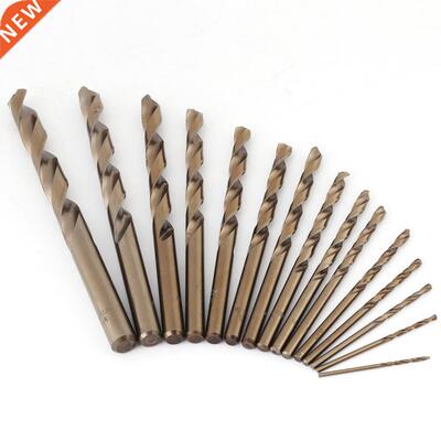 15pcs 1.5-10mm HSS M35 Cobalt Twist Bit Drilling Tool Power