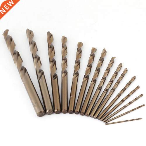 15pcs 1.5-10mm HSS M35 Cobalt Twist Bit Drilling Tool Power