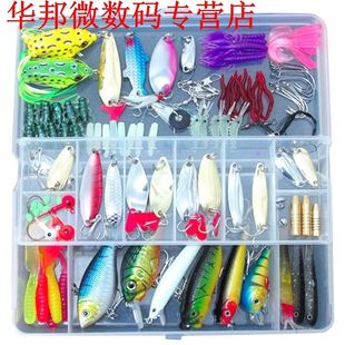 100 Fishing Lures Spinners Plugs Spoons Soft Bait Pike Trout