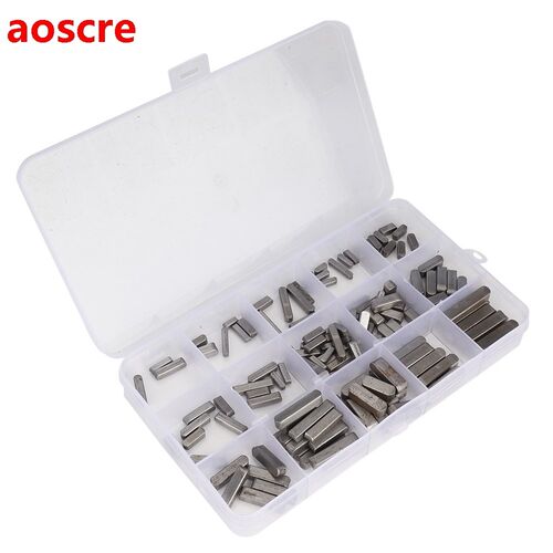 140PCS Parallel Drive Shaft Key Round Ended Feather Key 3mm/