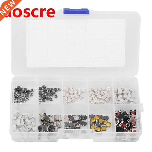 250 Pcs/box Tactile Switch 10 Kinds Momentary Tactile Push B