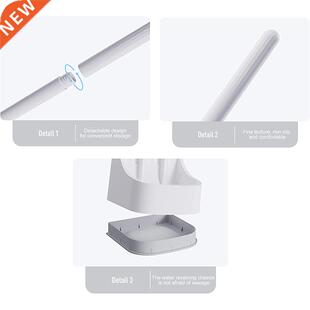 Golf Toilet Brush Silicone Bristle and Upgraded Drying Holde
