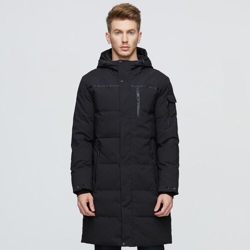 2021 Winter Men Long Down Jacket Hooded High Quality Loose W