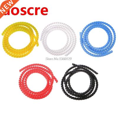 2m 10mm PP Spiral Wrapping Bands Cable Tidy Wrap Wire Manage