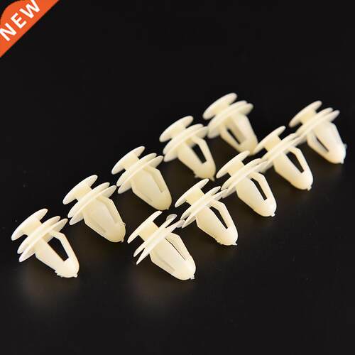 10Pcs General Rivets 8 mm Beige Vehicle Car He Plastic Fas
